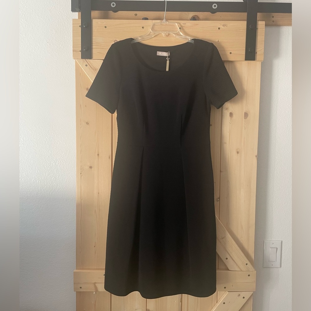 NWT Planet UK Classic Black Ribbed dress US Size 8